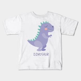 Dinosaurio Dino Dinosaur T-Rex Purple Morado Kids T-Shirt